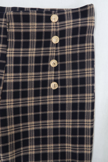 Pantalon bleu marine & beige - L