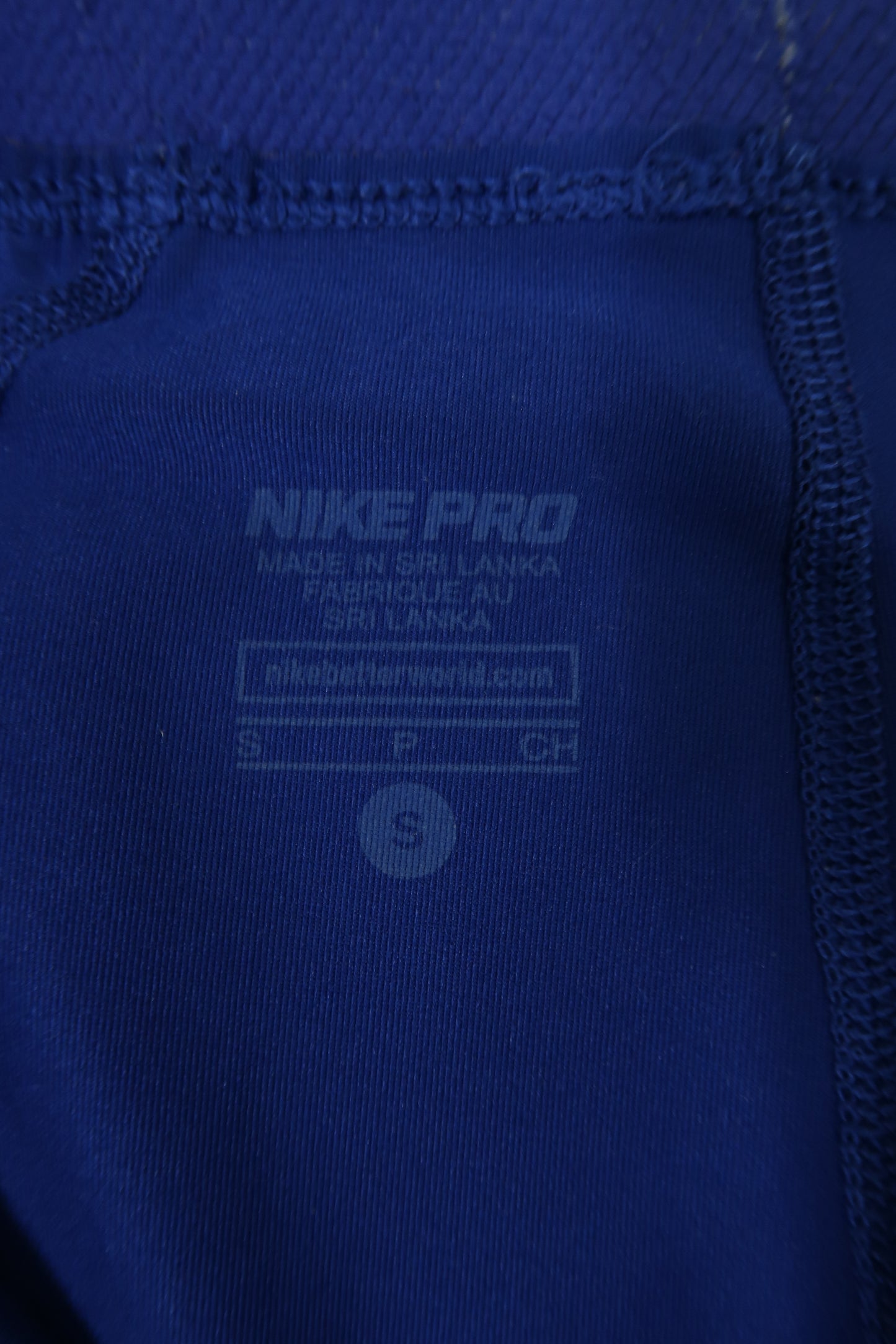 Legging de sport court bleu & blanc - Nike - S
