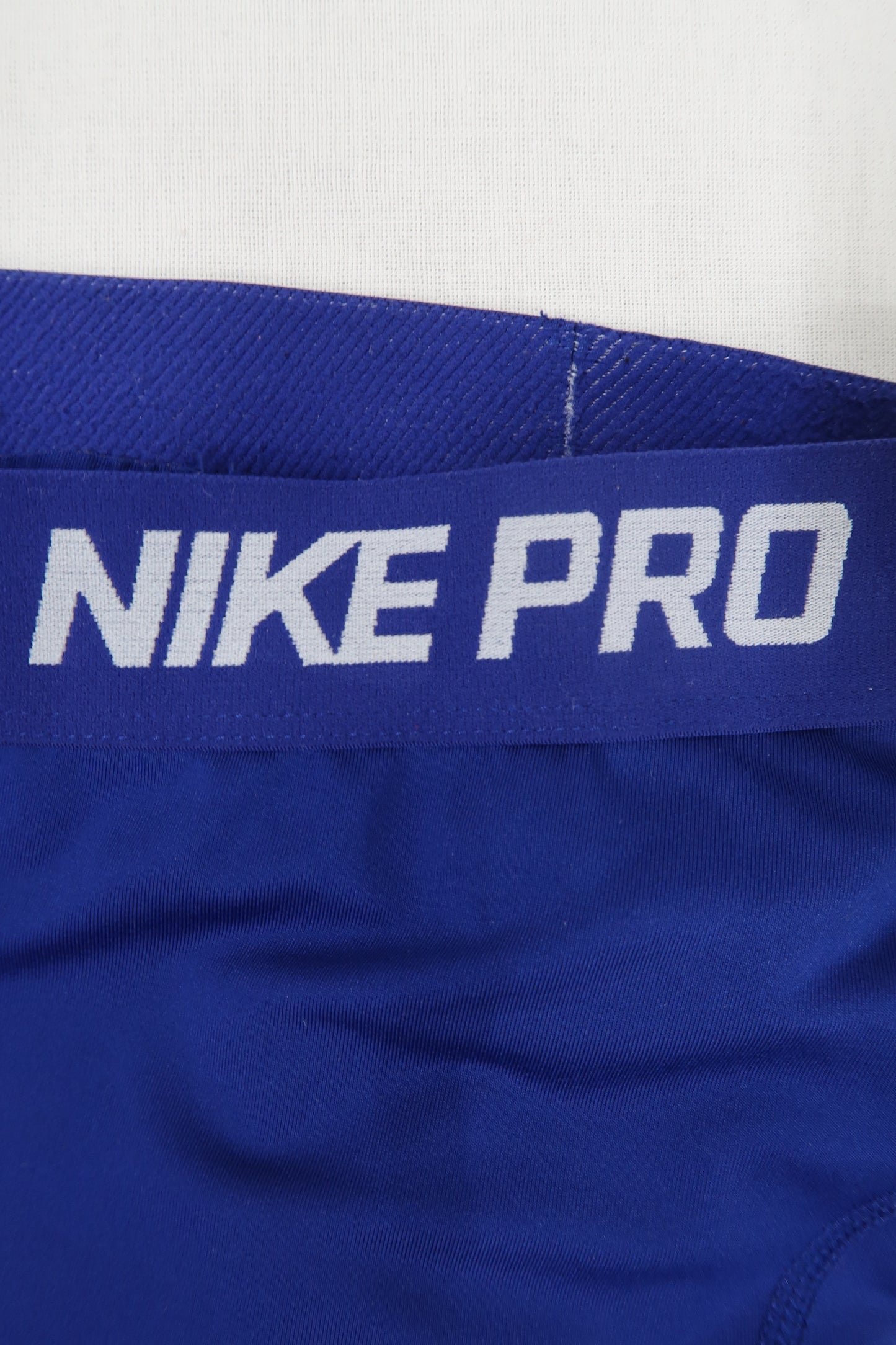 Legging de sport court bleu & blanc - Nike - S
