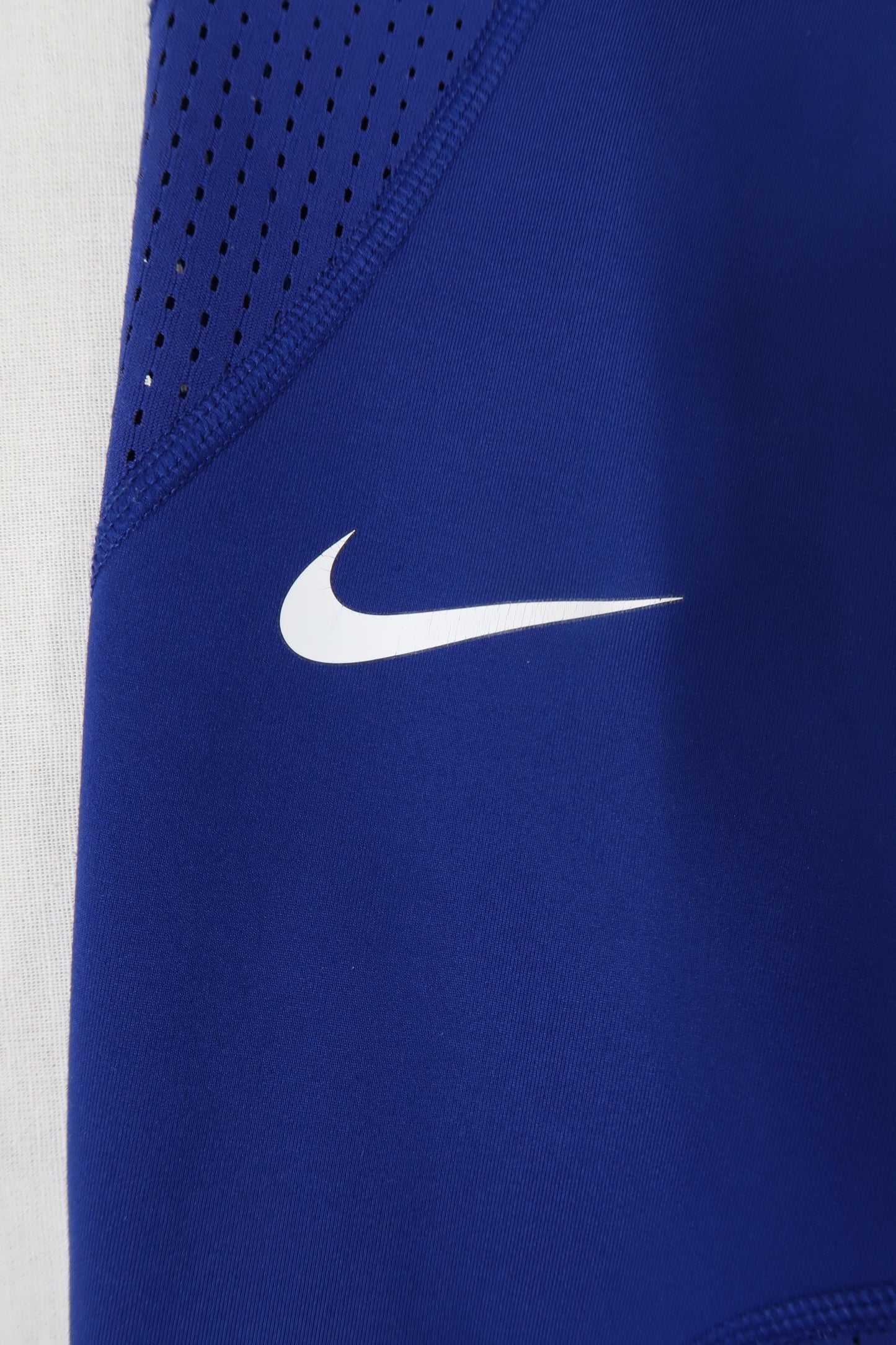 Legging de sport court bleu & blanc - Nike - S
