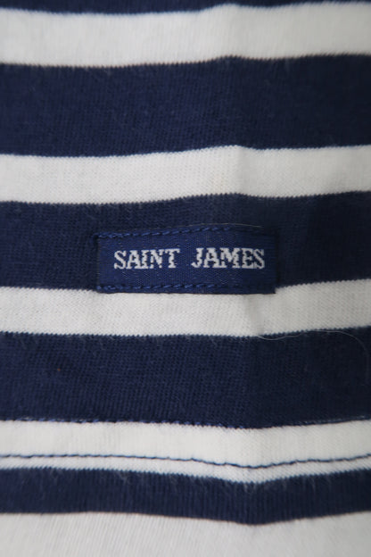 T-shirt à rayures bleu & blanc - Saint james - L