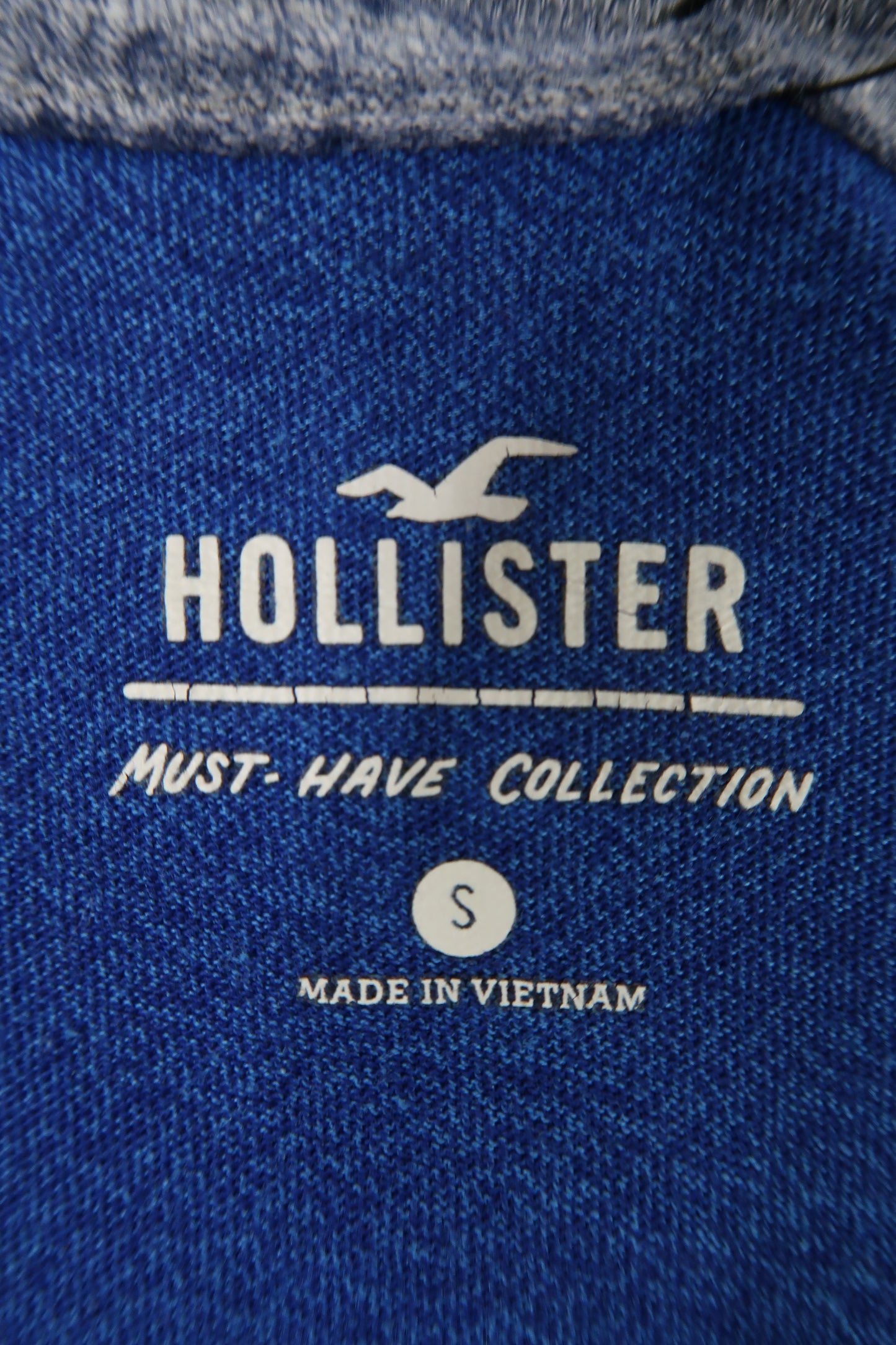 T-shirt bleu & gris - Hollister - S