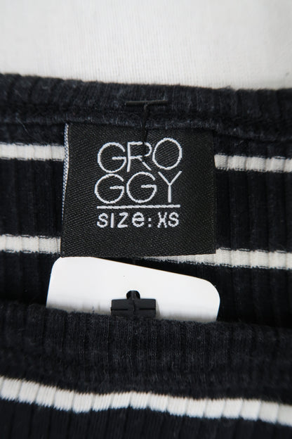 T-shirt à rayures noir & blanc - Groggy - XS
