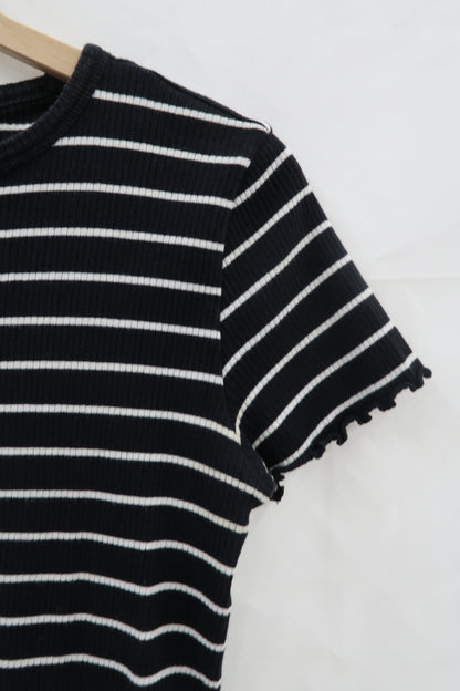 T-shirt à rayures noir & blanc - Groggy - XS