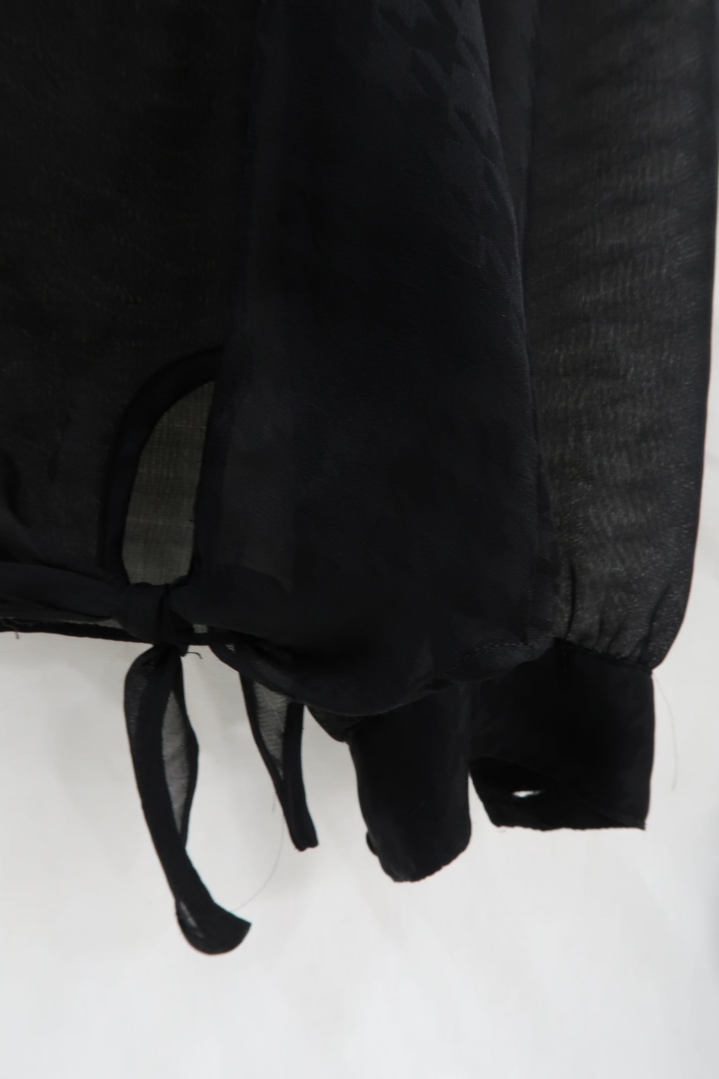 Chemisier noir transparent - Yessica - S