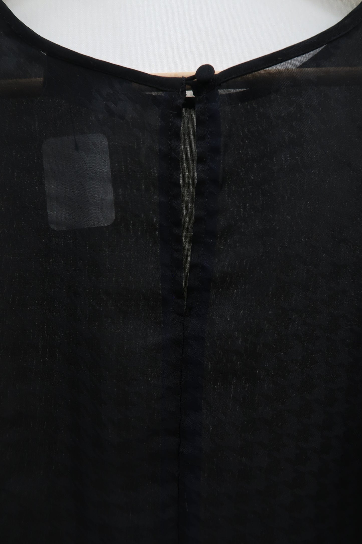 Chemisier noir transparent - Yessica - S