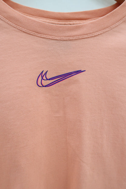 T-shirt crop top rose corail pastel - Nike - M